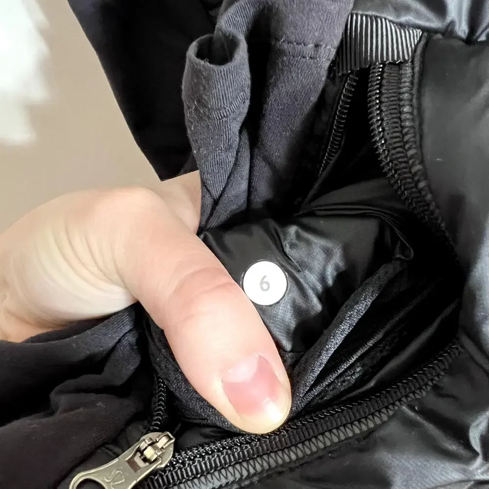 Lululemon Black Down For A Run Vest Size 6